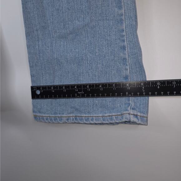 Levis 515 Jeans Womens 12L (34x34.5) Blue Nouveau Boot Cut Denim Stretch 2013 - Picture 13 of 13